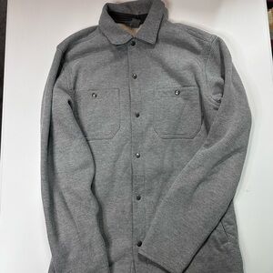 Eddie Bauer Men's Gray Casual Button Down Shirt